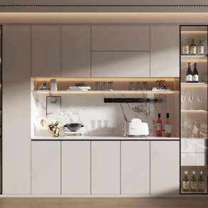 现代酒柜3D模型下载